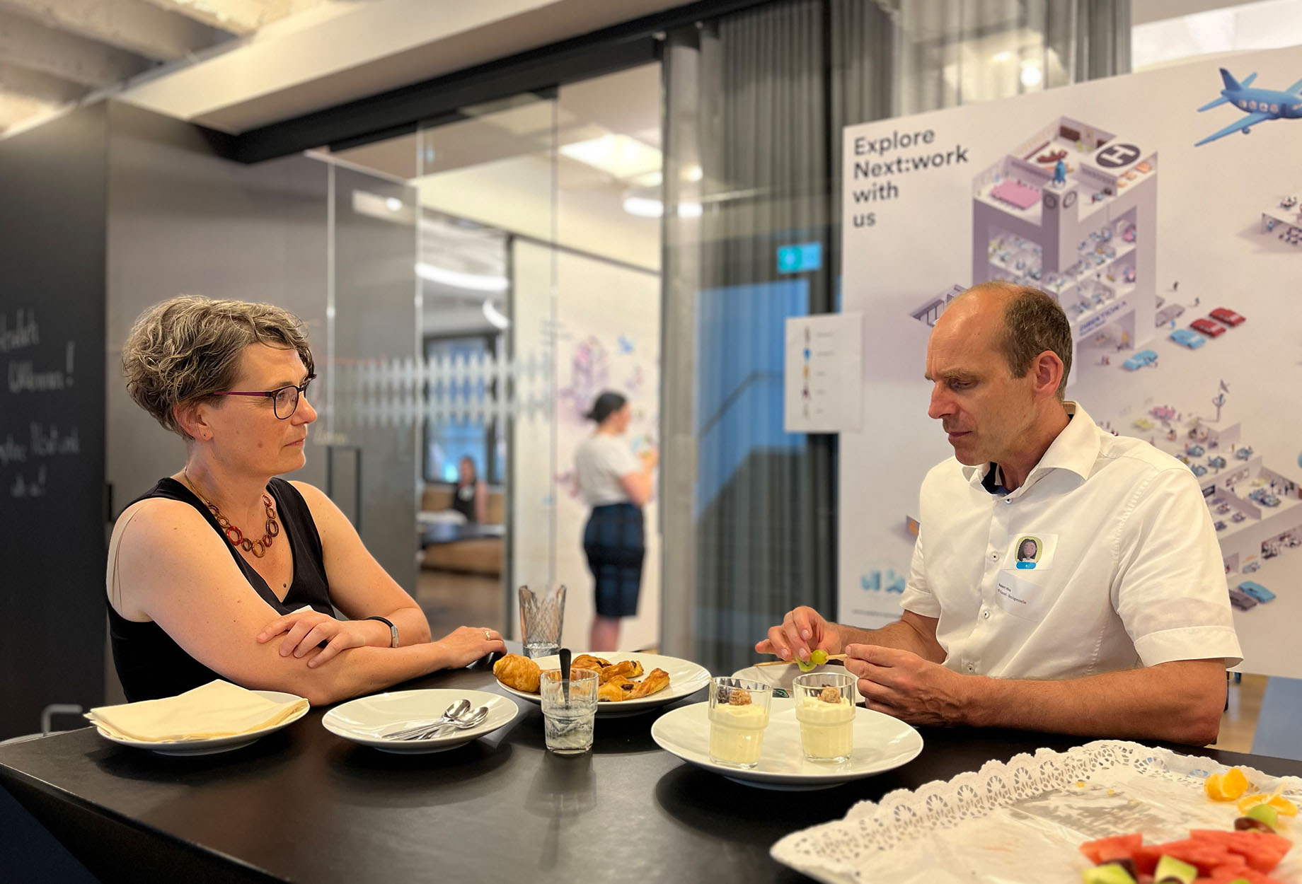 Pause & Networking, Explore Next:work Event, Frankfurt, Copyright: M.O.O.CON